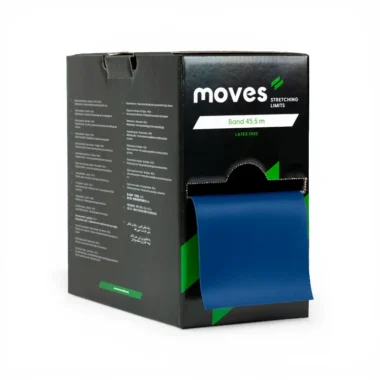 Pasipriešinimo juosta MoVeS Band be latekso, 45,5 m, mėlyna