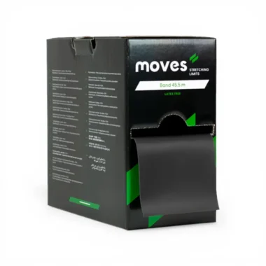 Pasipriešinimo juosta MoveS Band be latekso, 45,5m, juoda