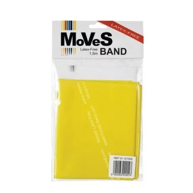 Resistance band Moves Band latex-free, 1.5 m, yellow