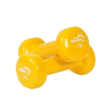 Vinyl dumbbells Mambo Max Dumbbell. 1 kg