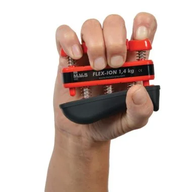 Hand and finger trainer expander FLEX-ION. red