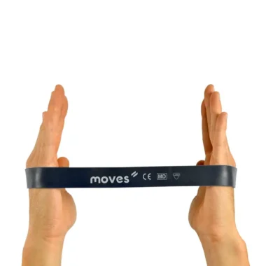 Elastinė juosta – kilpa Moves Loop, 30 x 2,5 cm,  juoda
