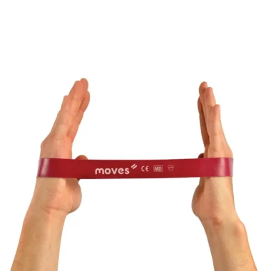 Elastinė juosta – kilpa Moves Loop, 30 x 2,5 cm,  raudona