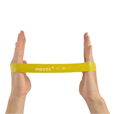 Elastinė juosta – kilpa Moves Loop, 30 x 2,5 cm,  geltona