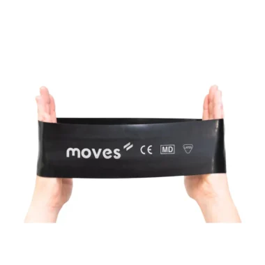 Elastinė juosta kilpa Moves Wide Loop, 30 x 7,5 cm, juoda