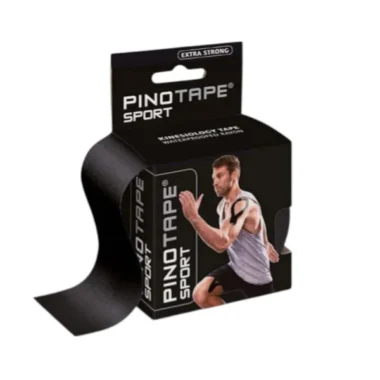 Kineziologinis teipas PINO TAPE Sport, 5 cm x 5 m, juodas
