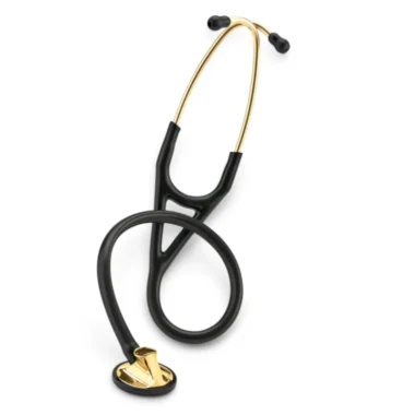 Stetoskopas Littmann Master Cardiology, juodas su žalvario spalvos galvute