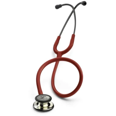 Stetoskopas Littmann Classic III, bordo su šampano spalvos galvute